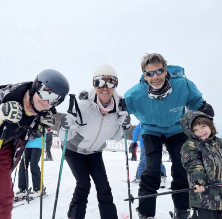 Flor Peña compartió las fotos más lindas con su familia en la nieve: "Un viaje increíble"