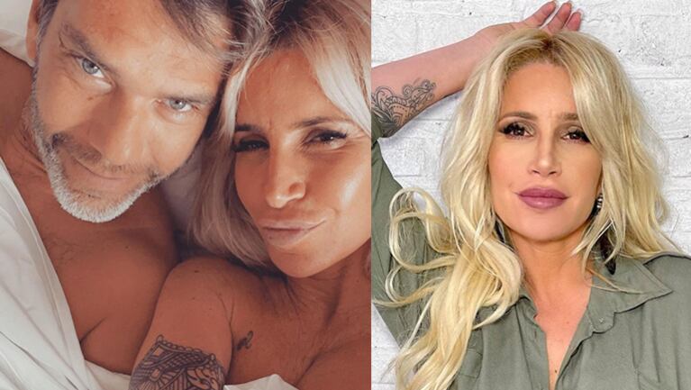 Flor Peña compartió pícaras fotos con su marido, recién levantados y desde la cama.