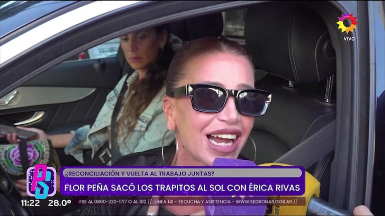 Flor Peña habló en Puro Show de Érica Rivas (Foto: captura de eltrece).