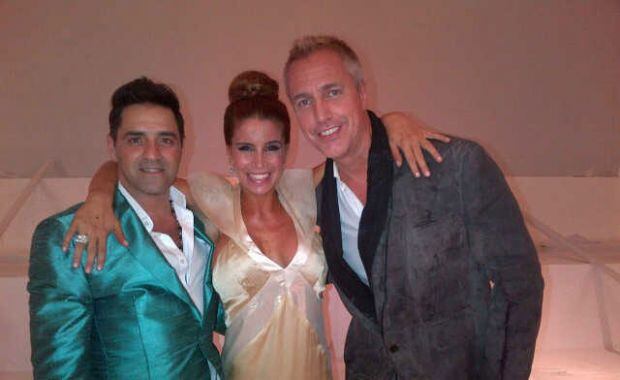 Flor Peña junto a Mariano Iúdica y Marley (Foto: Twitter). 