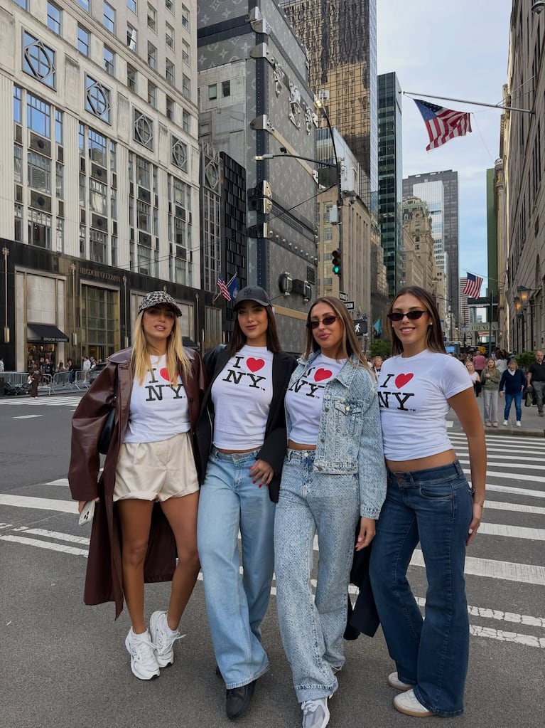 Flor Regidor, de viaje en Nueva York con sus amigas (Foto: Instagram @flor.regidor)