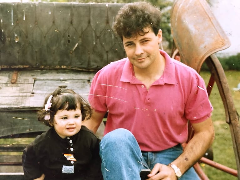 Flor Torrente con su padre, Rubén (Foto: Instagram/@ftorrente).