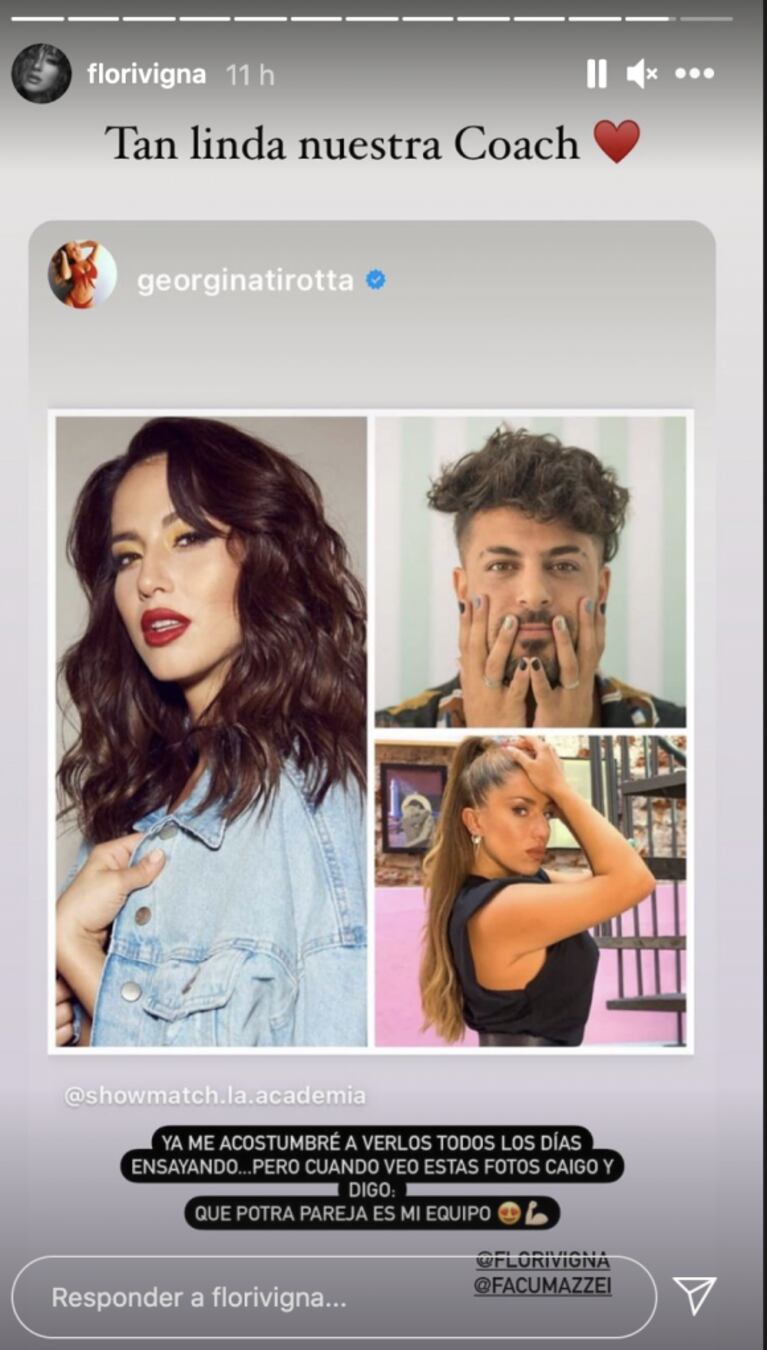 Flor Vigna, ansiosa por su pronto debut en La Academia de ShowMatch: "Tan linda nuestra coach"