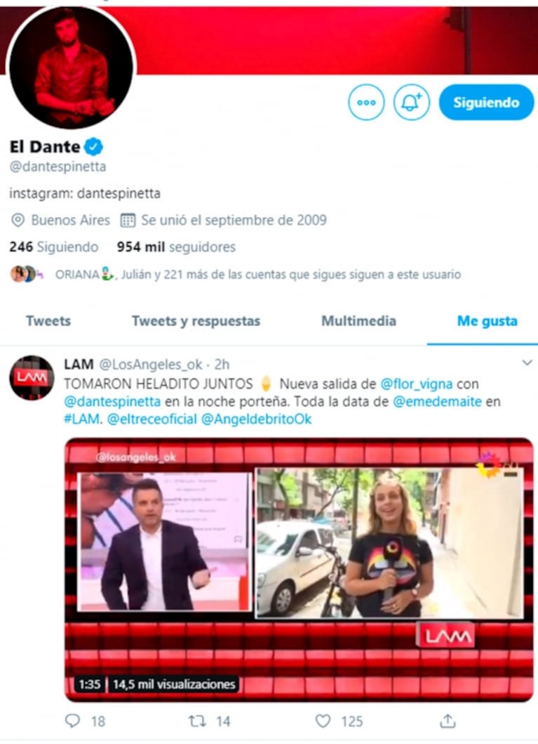 Flor Vigna, cada día más cerca de Dante Spinetta: los detalles de su nuevo encuentro