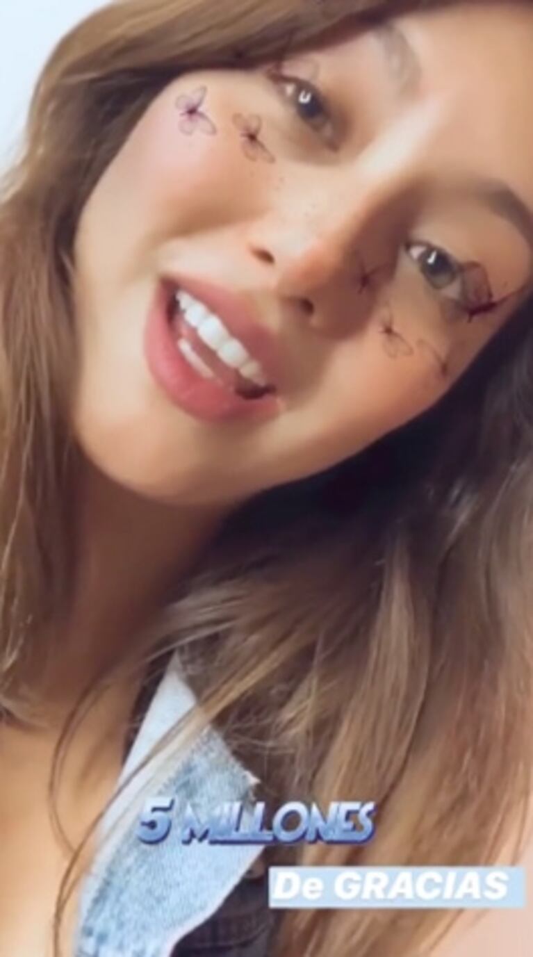 Flor Vigna celebró los 5 millones de seguidores en Instagram con un tierno mensaje: "Quiero ser agradecida"