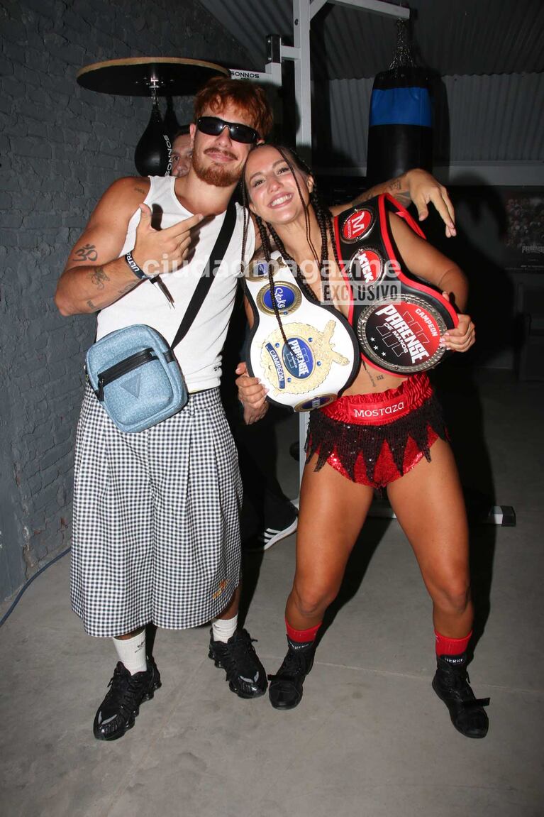 Flor Vigna con Lauta López (Foto: Movilpress)