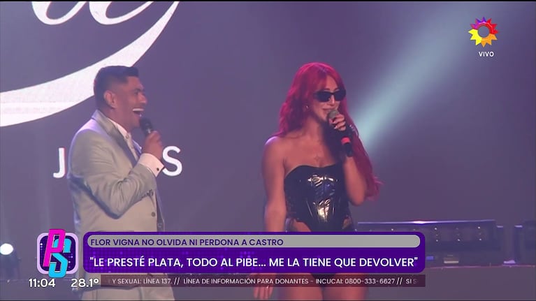 Flor Vigna escrachó a Luciano Castro una vez más.