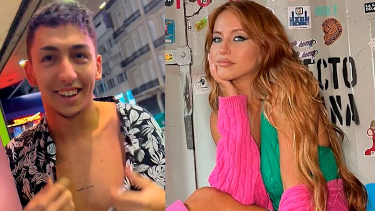 Flor Vigna habló del fan que se tatúa cada una de las frases que ella le regala y mostró su último tattoo en el pecho.