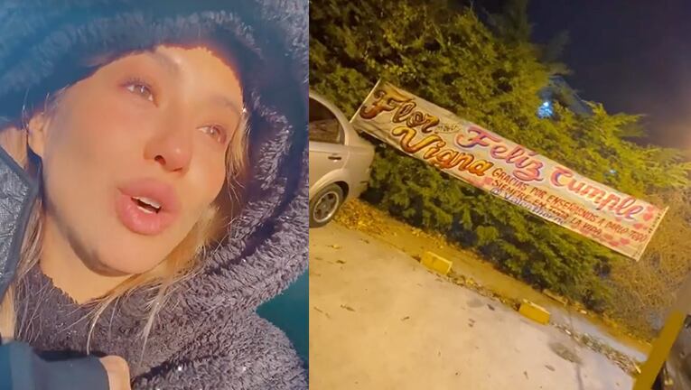 Flor Vigna les agradeció a sus fans por el pasacalles que le dedicaron.