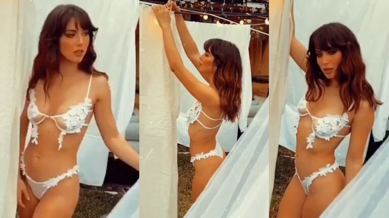 Flor Vigna mostró un adelanto de su nuevo y sensual emprendimiento. 