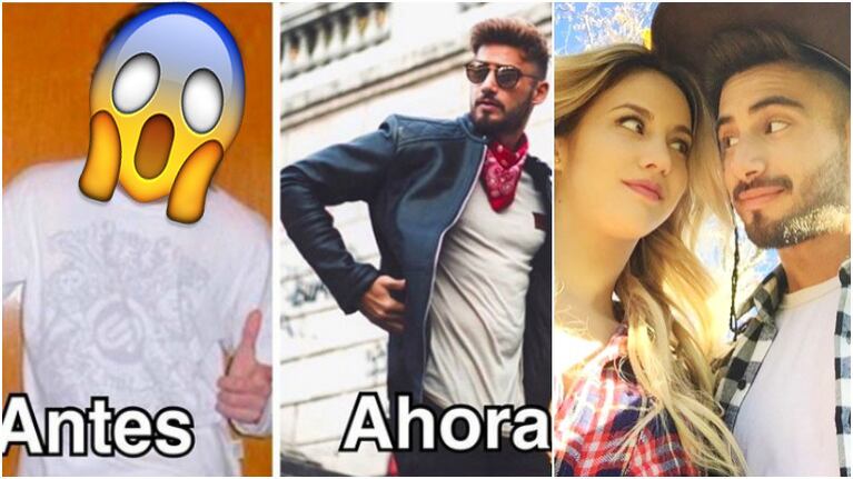 Flor Vigna publicó una foto retro de su novio y dejó al descubierto su increíble transformación (Fotos: Instagram)