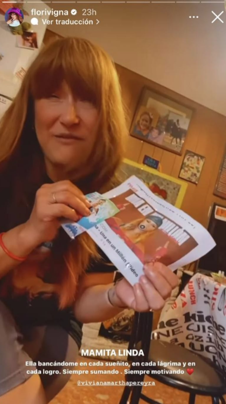 Flor Vigna reveló cómo su mamá la ayuda a promocionar su música en la calle: "Los pegó en los colectivos"