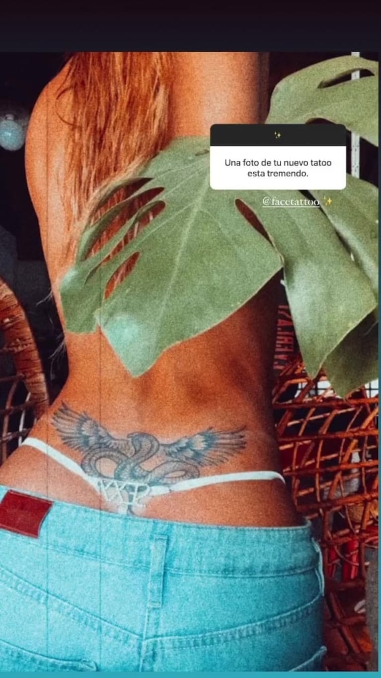 Flor Vigna se animó a hacerse un audaz tatuaje en sus zonas íntimas: "Me tatué las pompis"