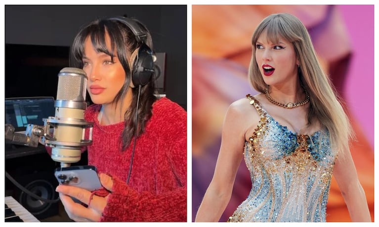 Flor Vigna se comparó con Taylor Swift | Créditos: Instagram @florvigna @taylorswift