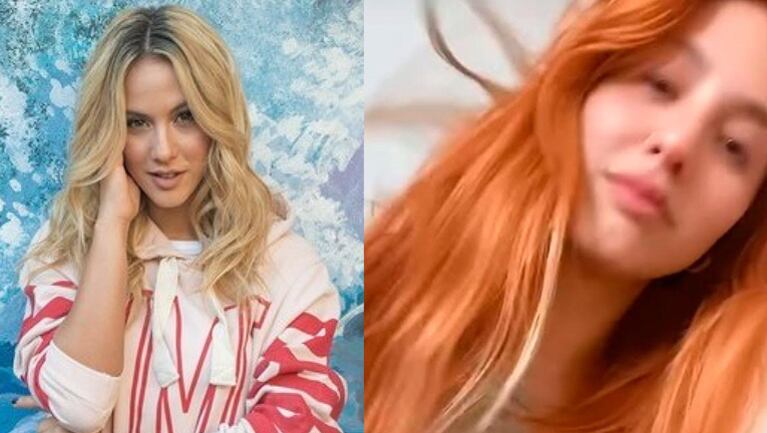 Flor Vigna sorprendió con su cabello pelirrojo.