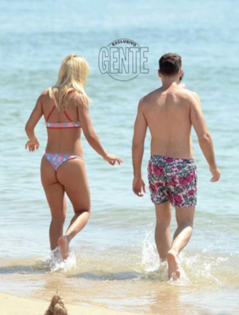 Flor Vigna y Nico Occhiato, enamorados en las playas de Punta: "Esta escapada fue una hermosa forma de comenzar el 2018"