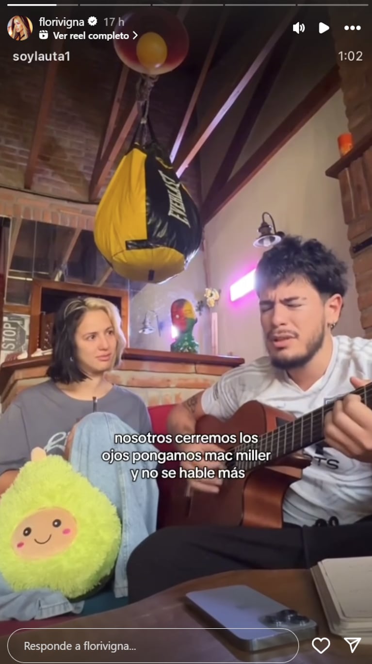 Flor Vigna y su novio se distanciarán. Foto: IG | florivigna