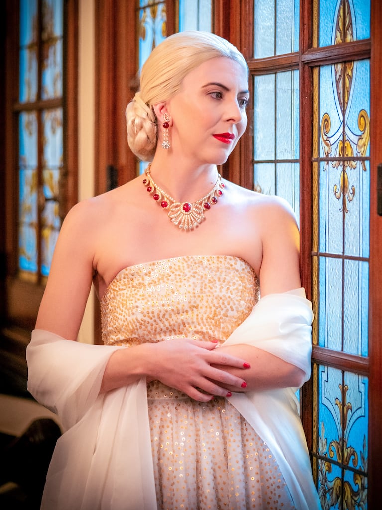 Flora Ferrari en Evita Experience. Foto: prensa