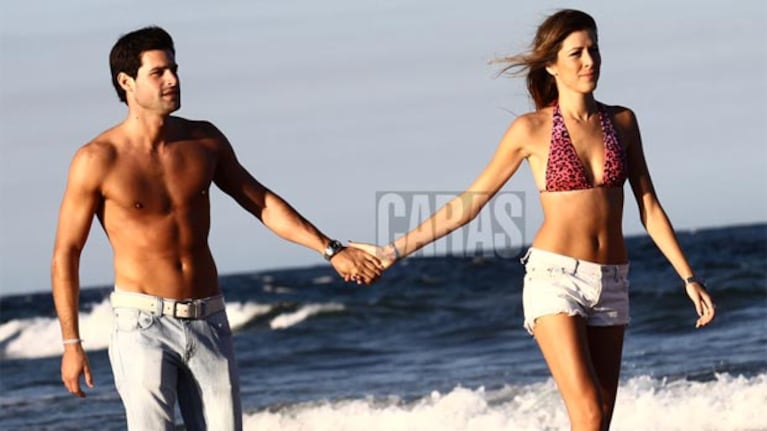Florencia Alba y Juan Cruz Castorani tienen su propia marca de ropa. (Foto: Caras)