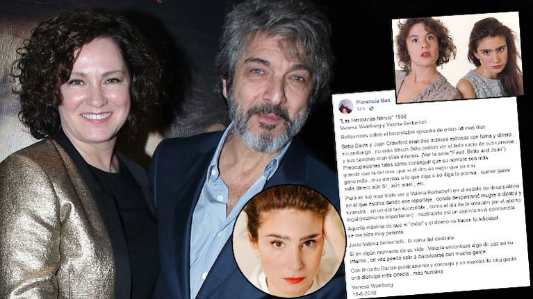 Florencia Bas compartió una durísima carta de una actriz sobre Bertuccelli, tras el escándalo con Darín