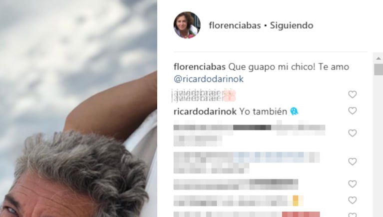 Florencia Bas y su romántico mensaje para Ricardo Darín: "¡Qué guapo mi chico! Te amo"