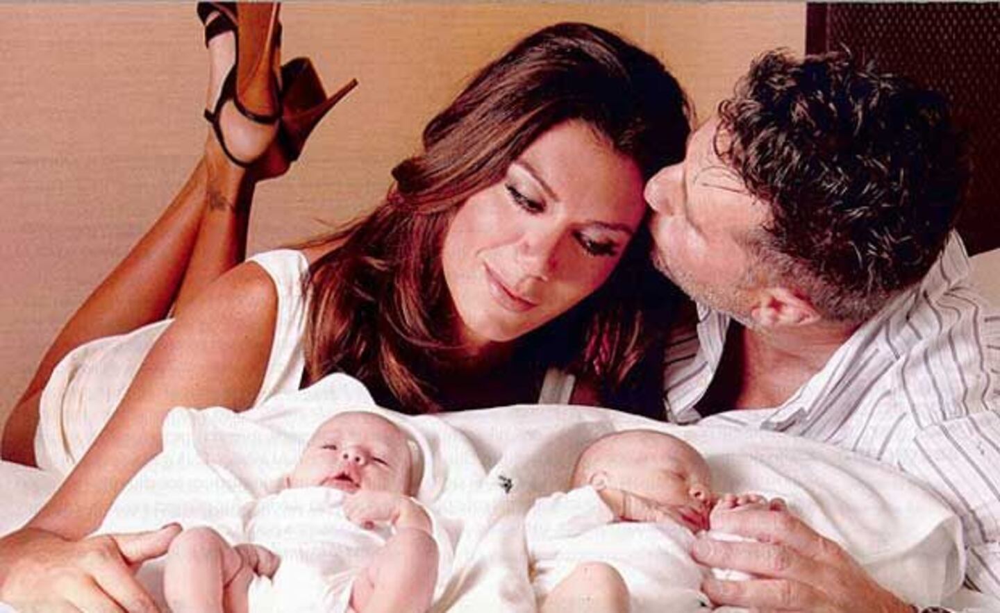 Florencia de la V presentó a sus hijos. (Foto: Revista Gente).