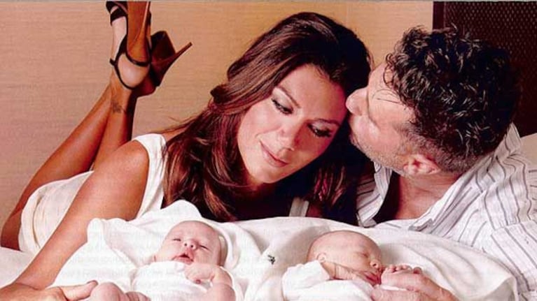 Florencia de la V presentó a sus hijos. (Foto: Revista Gente).