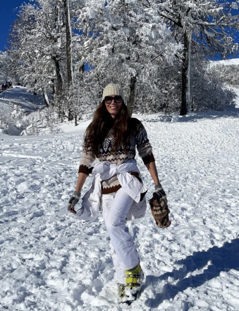 Florencia de la Ve, de vacaciones de invierno con su familia: el álbum de fotos en San Martín de los Andes