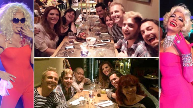 Florencia de la Ve y la mesa chica de Tu cara me suena. (Foto: Twitter)