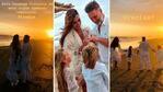 Florencia de la Ve y Pablo Goycochea renovaron sus votos matrimoniales en la playa, junto a sus hijos
