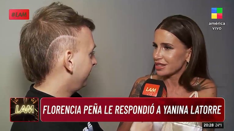 Florencia le contestó picante a Yanina.