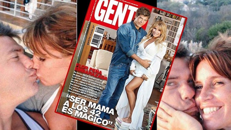 Florencia Peña confirmó su embarazo, junto a Ramiro Ponce de León (Foto: web y Gente)