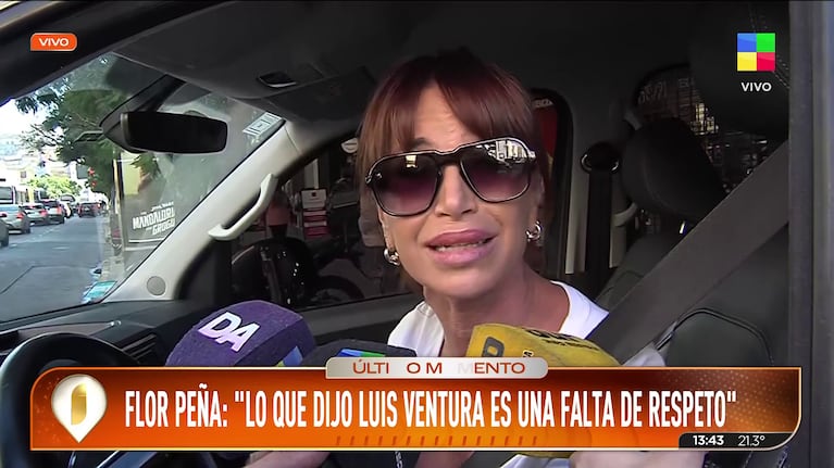 Florencia Peña contra Luis Ventura.