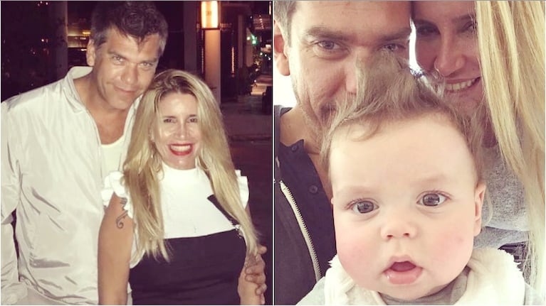 Florencia Peña desmintió los rumores de crisis con una tierna foto junto a Ramiro Ponce de León y su pequeño (Fotos: Instagram)