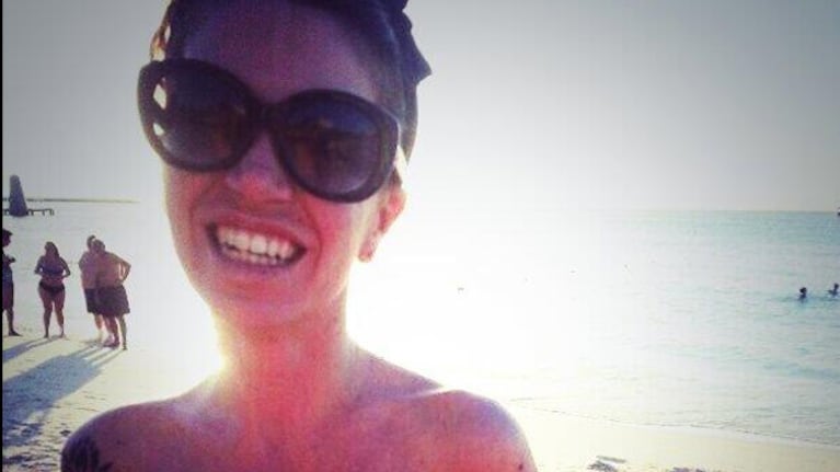 Florencia Peña disfruta con su novio de las paradisiacas playas de Aruba . (Foto: Twitter)