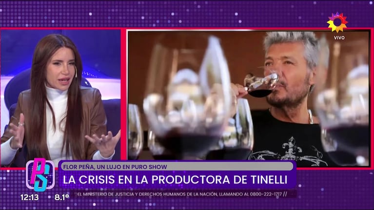 Florencia Peña habló de Marcelo Tinelli (Foto: captura de eltrece).