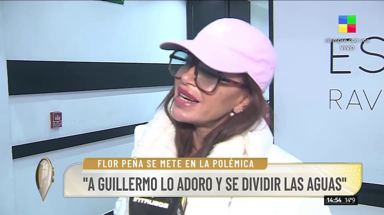 Florencia Peña habló en Intrusos (Foto: captura de América).