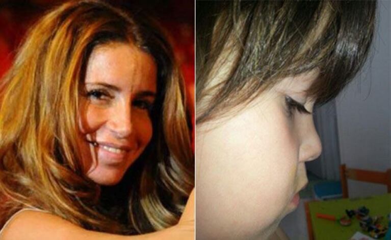 Florencia Peña y la foto de su hijo Juan en su cumple. (Fotos: Web y Twitter)