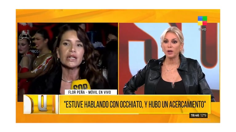 Florencia Peña y Yanina Latorre. Captura: SQP / América TV