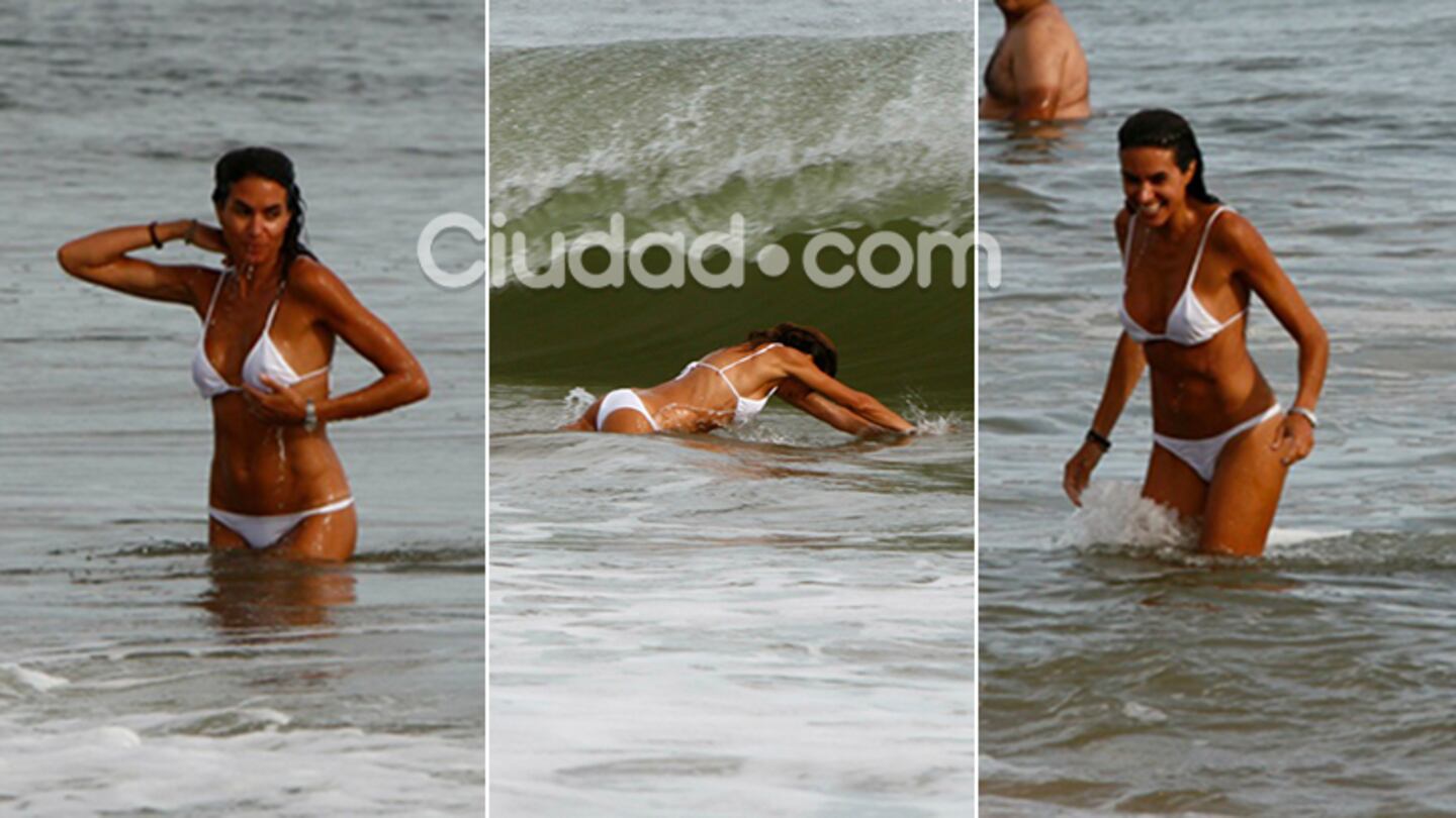 Florencia Raggi, diosa en el mar de José Ignacio. (Foto: MSnews)