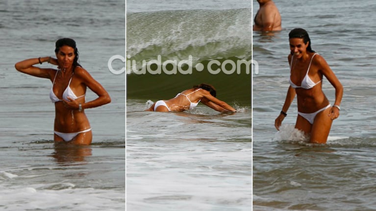 Florencia Raggi, diosa en el mar de José Ignacio. (Foto: MSnews)