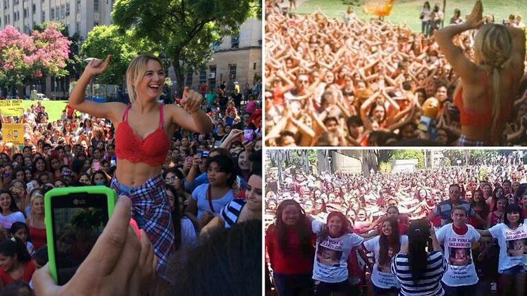 Florencia Vigna colmó Plaza Houssay de fanáticos que la quieren en Bailando 2016. (Foto: Flor Vigna)