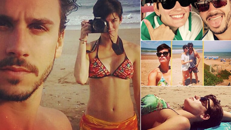 Florencia Viterbo, una morocha en bikini en Mar del Plata: amor, playa y deporte con su novio (Foto: Twitter)