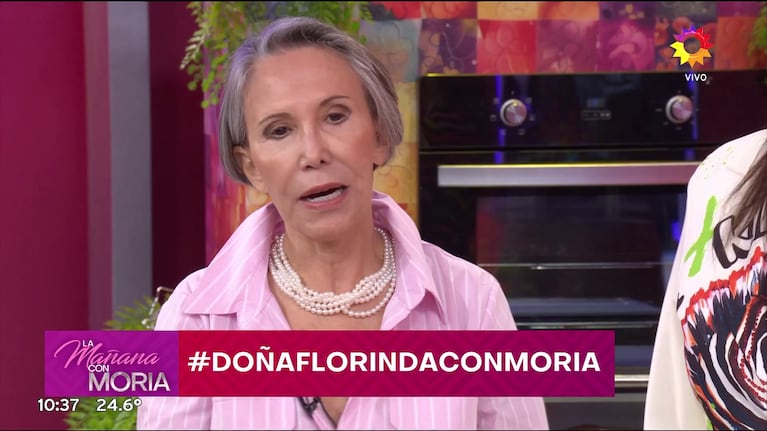 Florinda Meza en La Mañana con Moria (Foto: captura de eltrece).