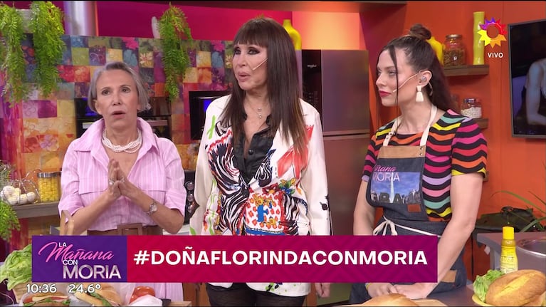 Florinda Meza en La Mañana con Moria (Foto: captura de eltrece).