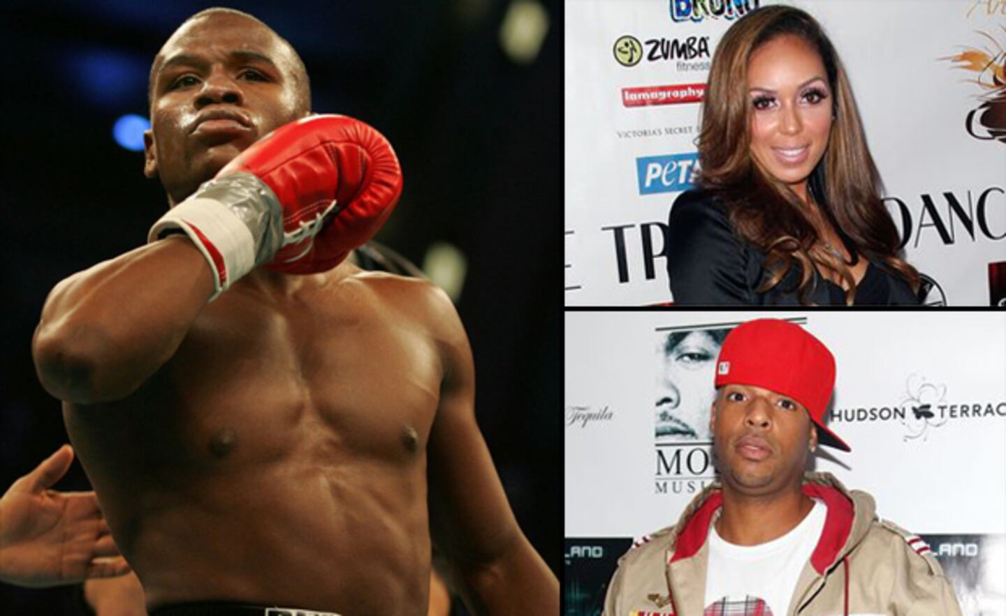 Floyd Mayweather, Stephanie Moseley y Earl Hayes. (Fuente: web)