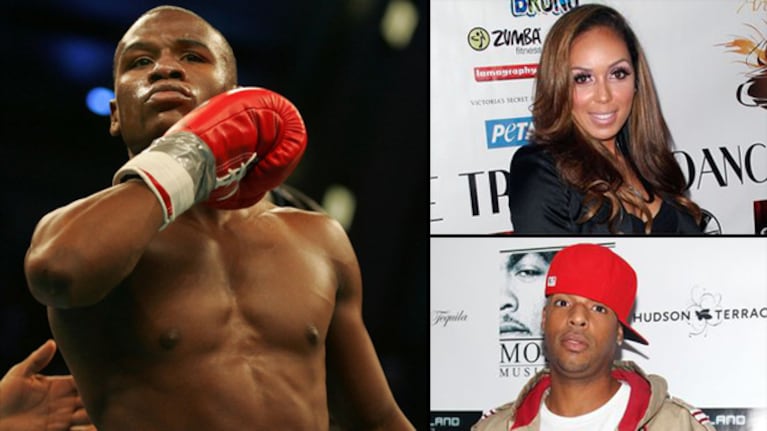 Floyd Mayweather, Stephanie Moseley y Earl Hayes. (Fuente: web)