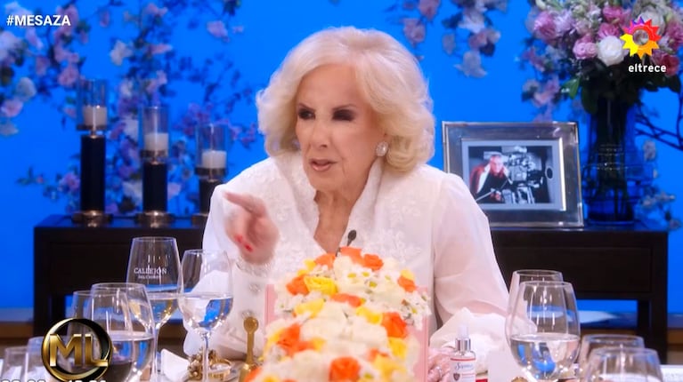Foto: captura de eltrece, La Noche de Mirtha.