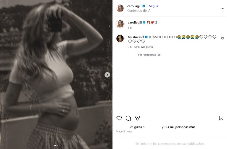 Foto: Captura de Instagram (@carollagill)