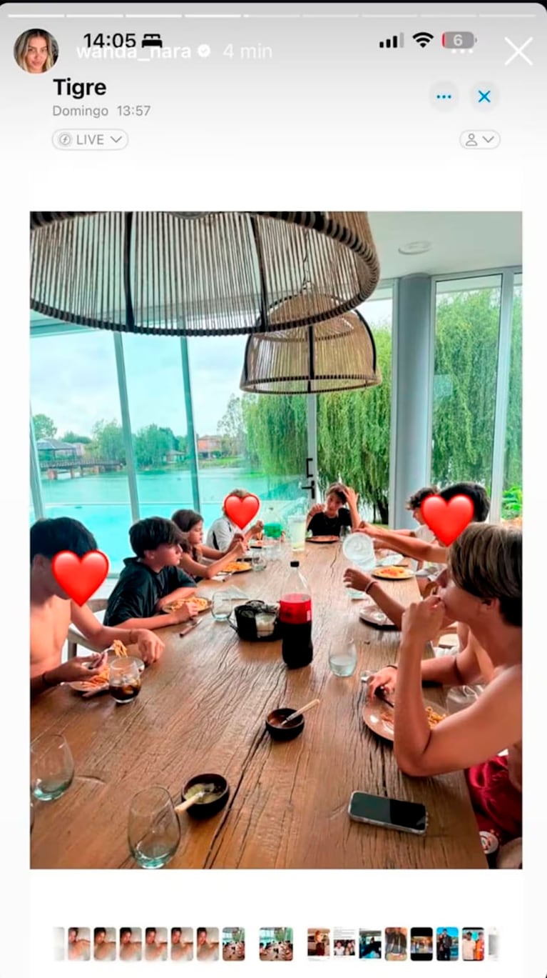 Foto: captura de Instagram de Wanda Nara.